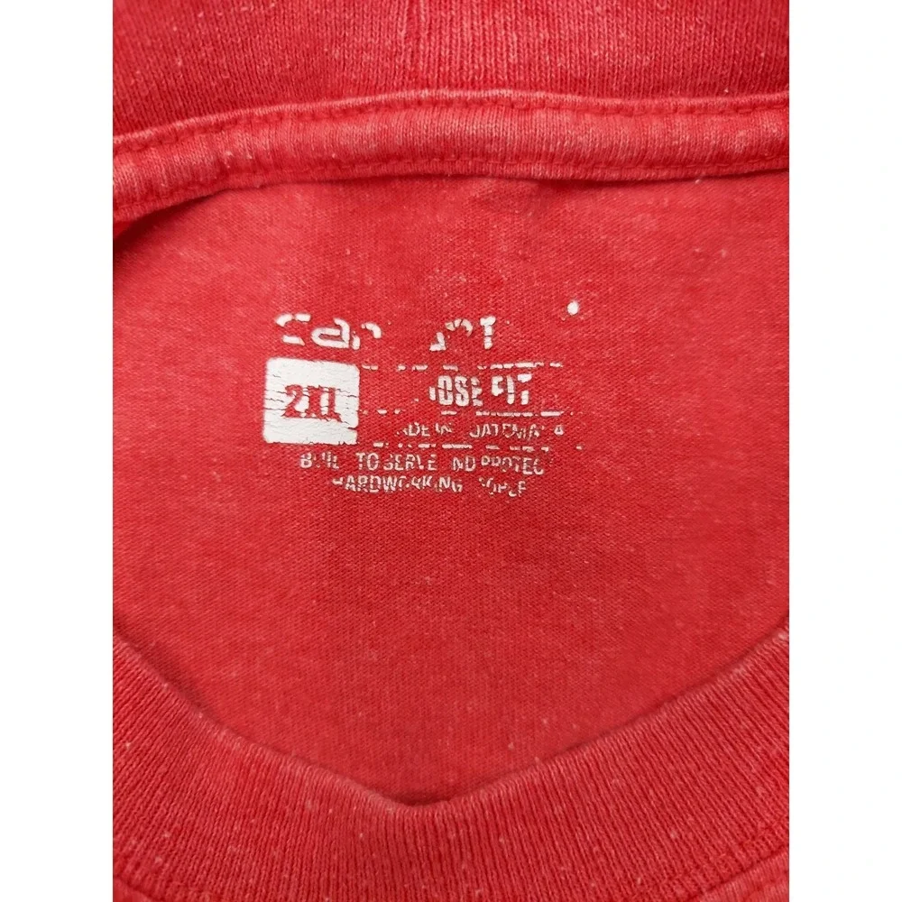 Lot of 2 Carhartt Shirt Mens 2XL Red Brown Long Sleeve Force Loose Relaxed READ
